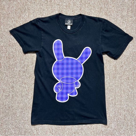 KidRobot Black/Purple Dunny T Shirt Limited Edition Mens Small Made in USA - Picture 5 of 10